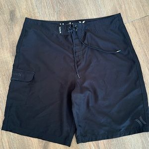 Hurley men's swim trunks. Size 38. Color Black.